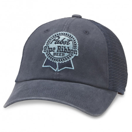 Pabst Blue Ribbon Beer Grey Adjustable Snapback Trucker Hat